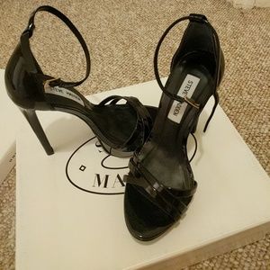 Steve Madden Cassandra Black Patent Heels